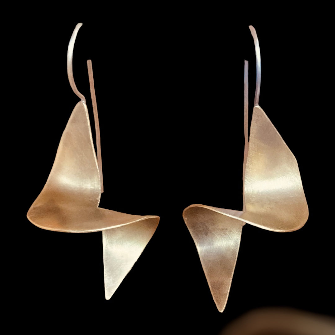 Continuum Earrings Brass and Silver